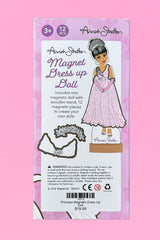 Back of the box of the Princess Magnetic Doll