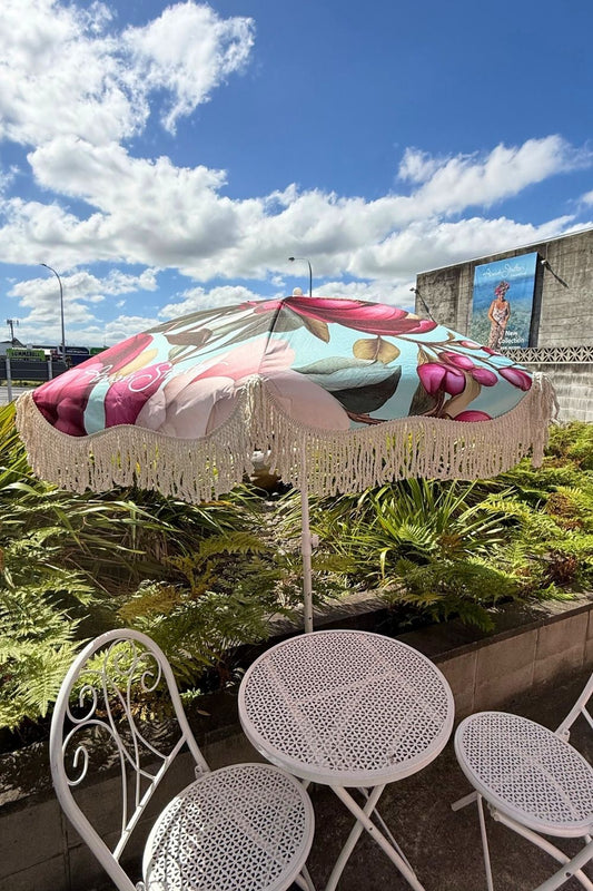 AS Beach Umbrella - Crimson Whisper