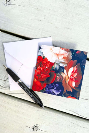 annah stretton blank card petal chorus floral greeting card