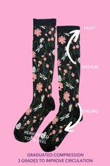 AS Compression Sock - Black Meadow