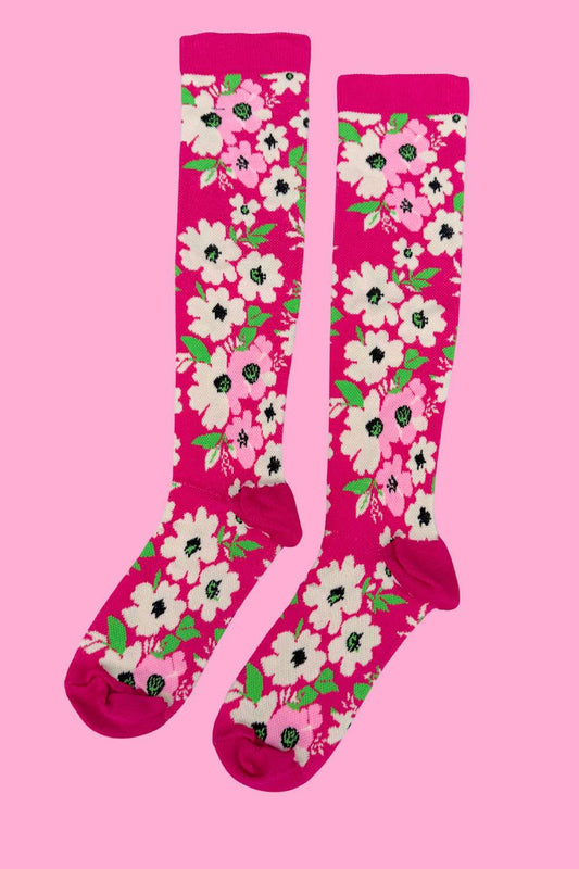 AS Compression Sock - Cerise Bloom