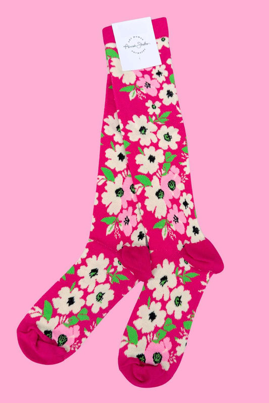AS Compression Sock - Cerise Bloom