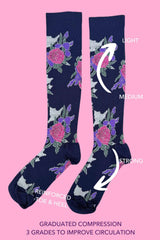 AS Compression Sock - Navy Botanica