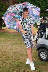 Annah Stretton Golf Umbrella - Houndstooth