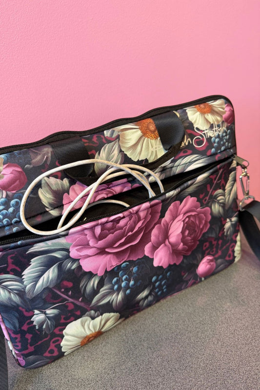 AS Laptop Case - Jungle Mulberry - 15" - 17" With Strap