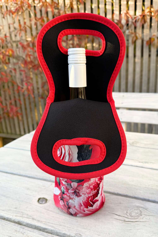 AS Neoprene Wine Bag - Cherry Romance