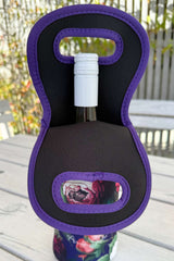AS Neoprene Wine Bag - Navy J'adore Roses | PRE ORDER END OF MAY