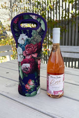 AS Neoprene Wine Bag - Navy J'adore Roses | PRE ORDER END OF MAY