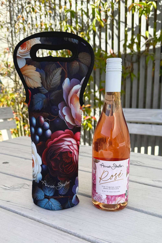 AS Neoprene Wine Bag - Fruitful Rose | PRE ORDER END OF MAY