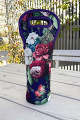 AS Neoprene Wine Bag - Navy J'adore Roses | PRE ORDER END OF MAY