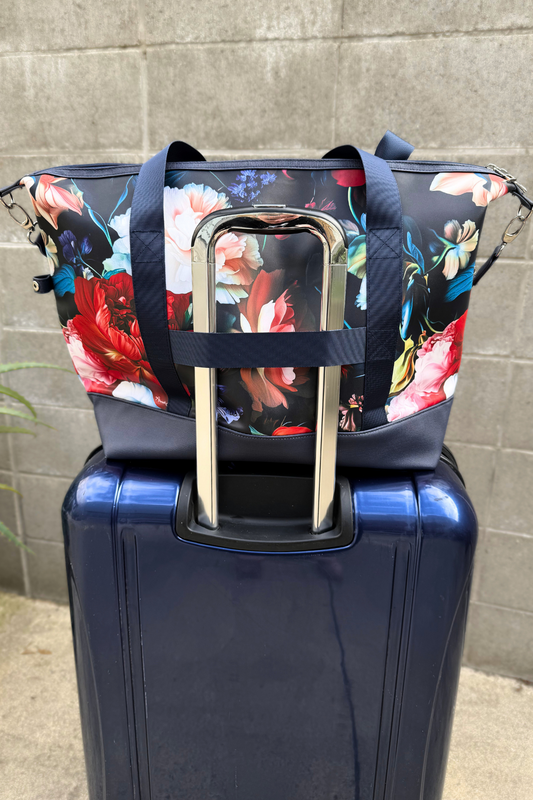 AS Overnight Bag - Navy Petal Chorus