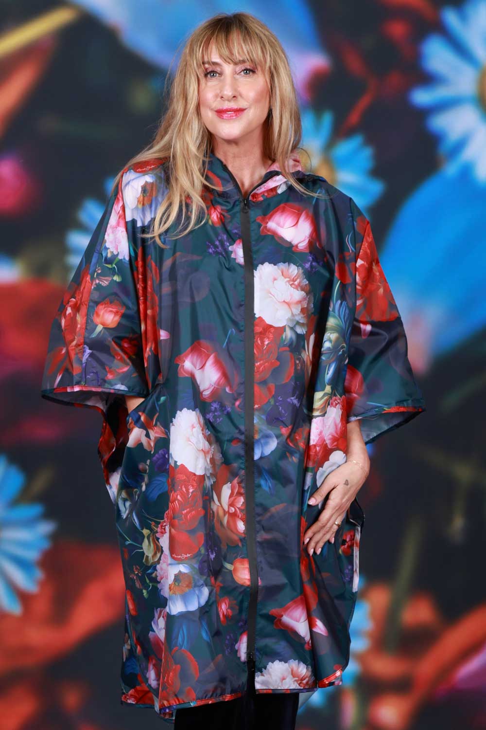 Annah Stretton Rain Poncho Petal Chorus
