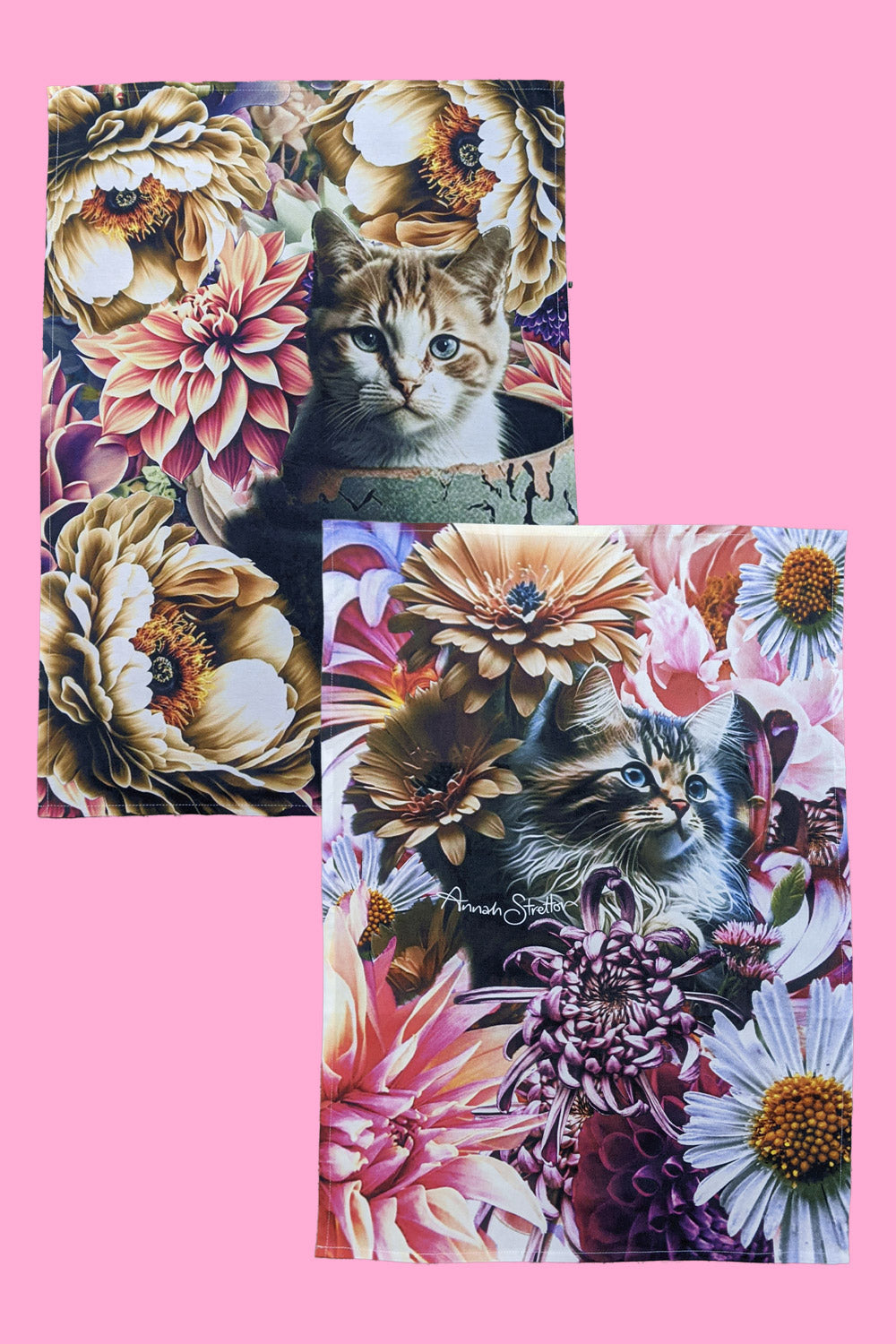AS Tea Towel - Kitty Kitten Love