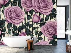 Rose Vine Floral Mural Wallpaper - 2.7m x 3m