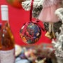 AS Christmas Baubles - Set of 6 - Navy Floral