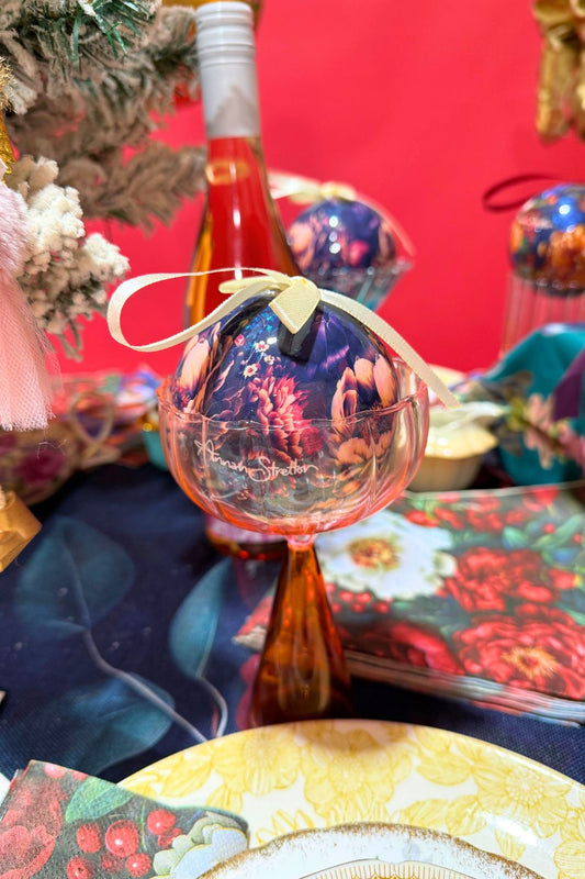 Elegant floral bauble ornaments Annah Stretton