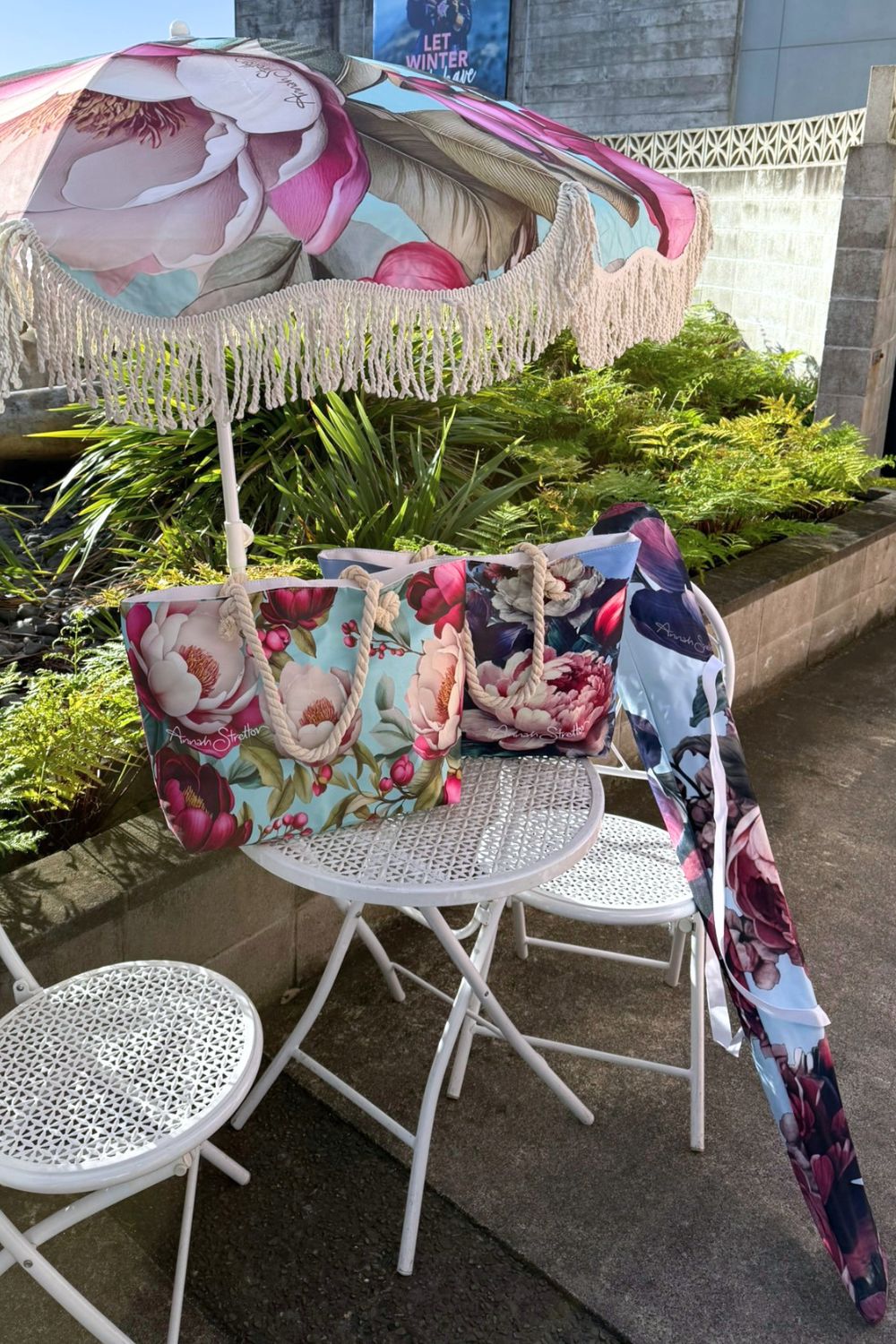 Crimson Whisper large tote bag Annah Stretton