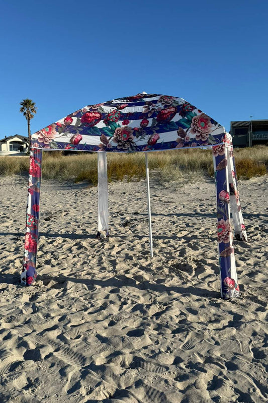 AS Beach Cabana - Ataahua Floral Stripe
