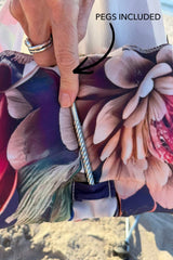 AS Beach Cabana - Ataahua Floral Stripe