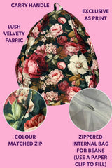 AS Bean Bag Cover - Velvet Floristry