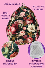 AS Bean Bag Cover - Velvet Floristry