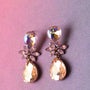 Bejewelled Drop Earrings - Gold