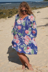Romantic breezy dress styled for summer