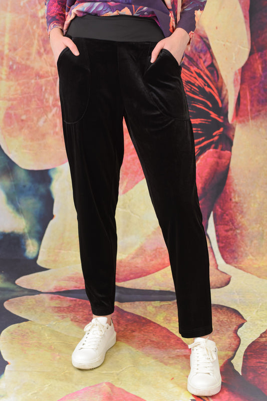 Vesta Velvet Pants - Black