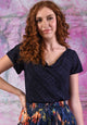 Bijou Top - Navy | SALE