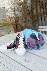 Blushing Blue Shoe Wash Bag