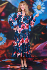 Romantic floral midi dress Annah Stretton