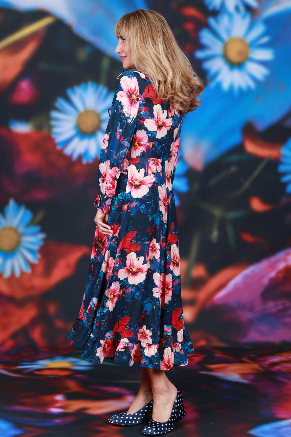 Garden Glitch print dress Annah Stretton