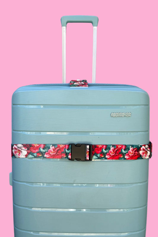 Luggage Strap - Camellia Winter