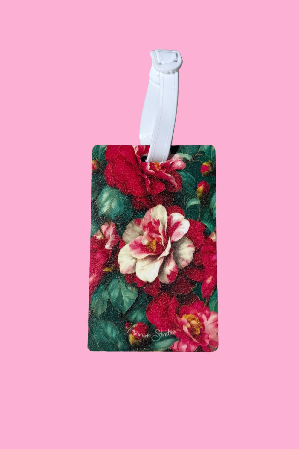 Luggage Tag - Camellia Winter