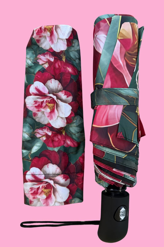 Pop Up Umbrella - Camellia Winter