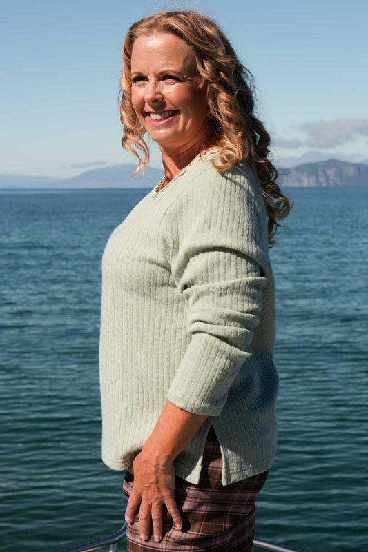 Candy Lane Sweater - Mint