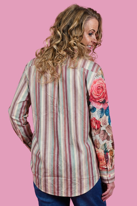 Eva Blouse - Heart Rose