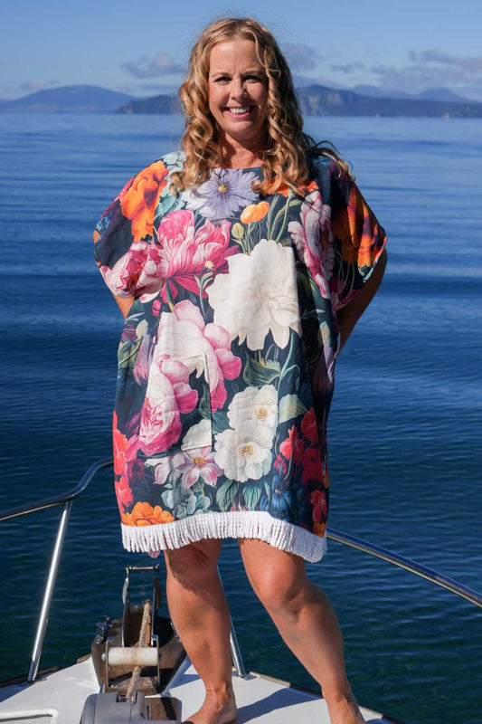 AS Hooded Towel Poncho - Midnight Waltz