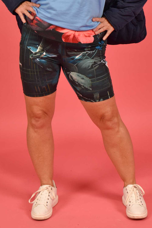 Shannon Phone Pocket Bike Shorts - Midnight Avery