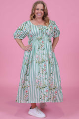Elle Dress - Meadow Stripes