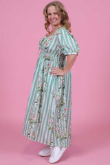 Elle Dress - Meadow Stripes