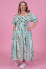 Elle Dress - Meadow Stripes