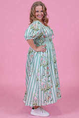 Elle Dress - Meadow Stripes