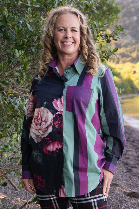 Eva Blouse - Velvet Bloom