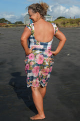 Cotton Wrap - Gingham Bloom