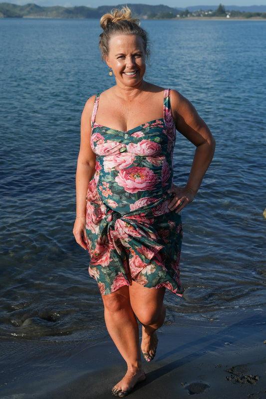 Gracie One-Piece Bather - Whispering Petals