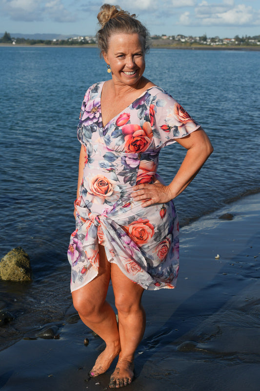 Lily Star One-Piece Bather - Rosewater