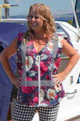 Florence Hi-Vis Vest - Jungle Mulberry