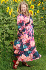Annah Stretton Jasmine Bloom tiered dress