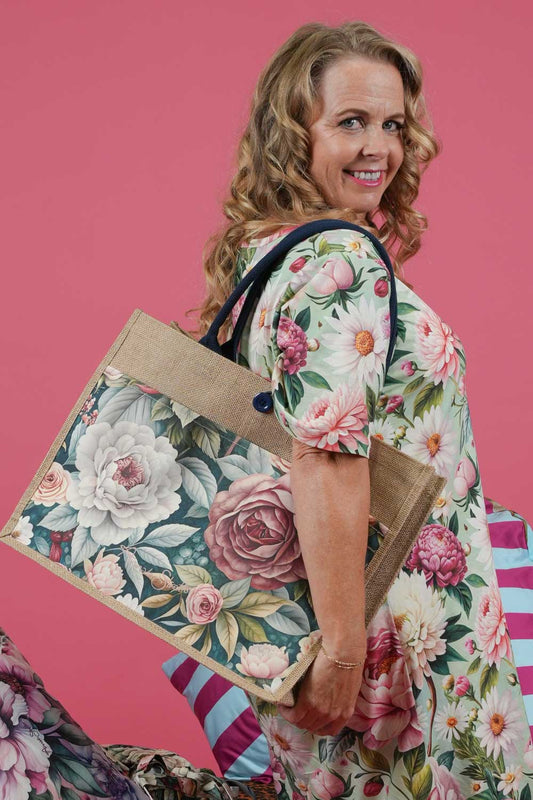 Jute Bag - Spring Serenade